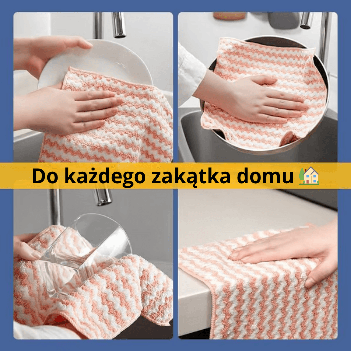 Fibrella Zestaw 5 sztuk - Ściereczki, które sprzątają bez detergentów!