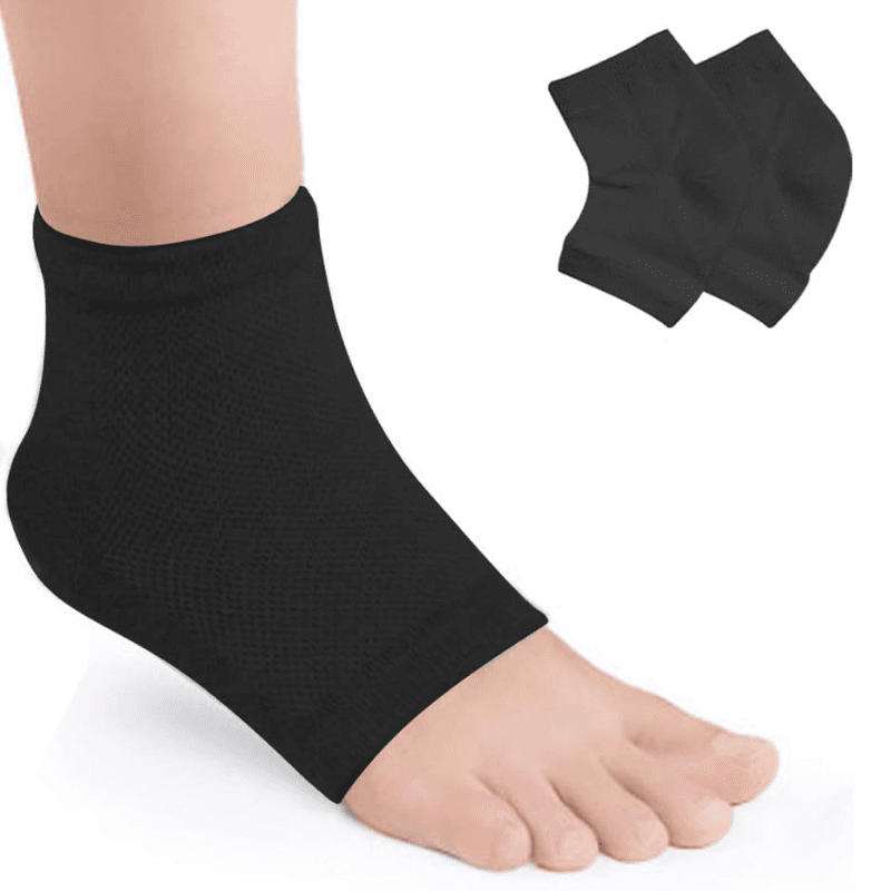 Skarpetki ochronne na piętę wyłożone silikonem